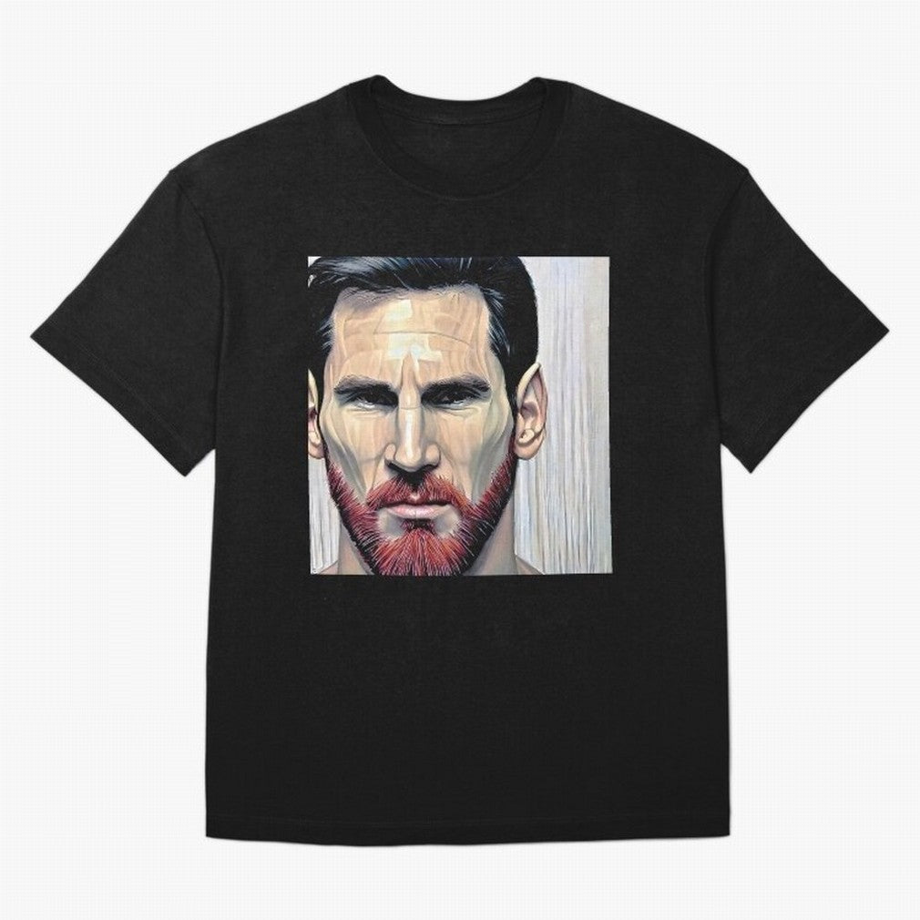 Cartoon-like Messi Oversized T-Shirt Bring Trophy Dreams to the FIFA World Cup 2026 USA Canada Mexico Journey through Cristiano Ronaldo Highlights, France and Portugal Pride, Worldwide Fan Energy, Dramatic Goals, Stadium Lights and Championship