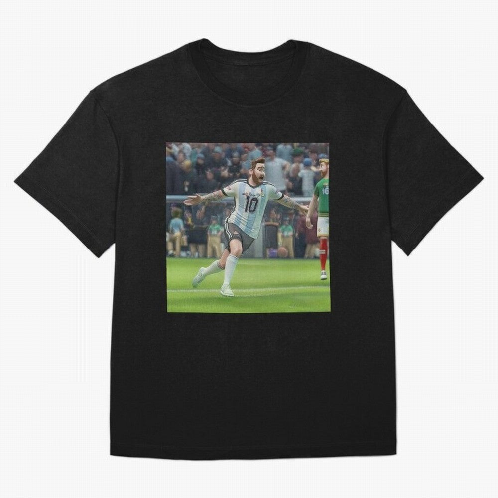 Lionel Messi caricature Classic T-Shirt Support Match Day Hype around FIFA World Cup 2026, Cristiano Ronaldo, Haaland and CR7, England and Germany, Game Day Rituals, Football Legends, Country Pride and the Road to the Final; Built for Supporters