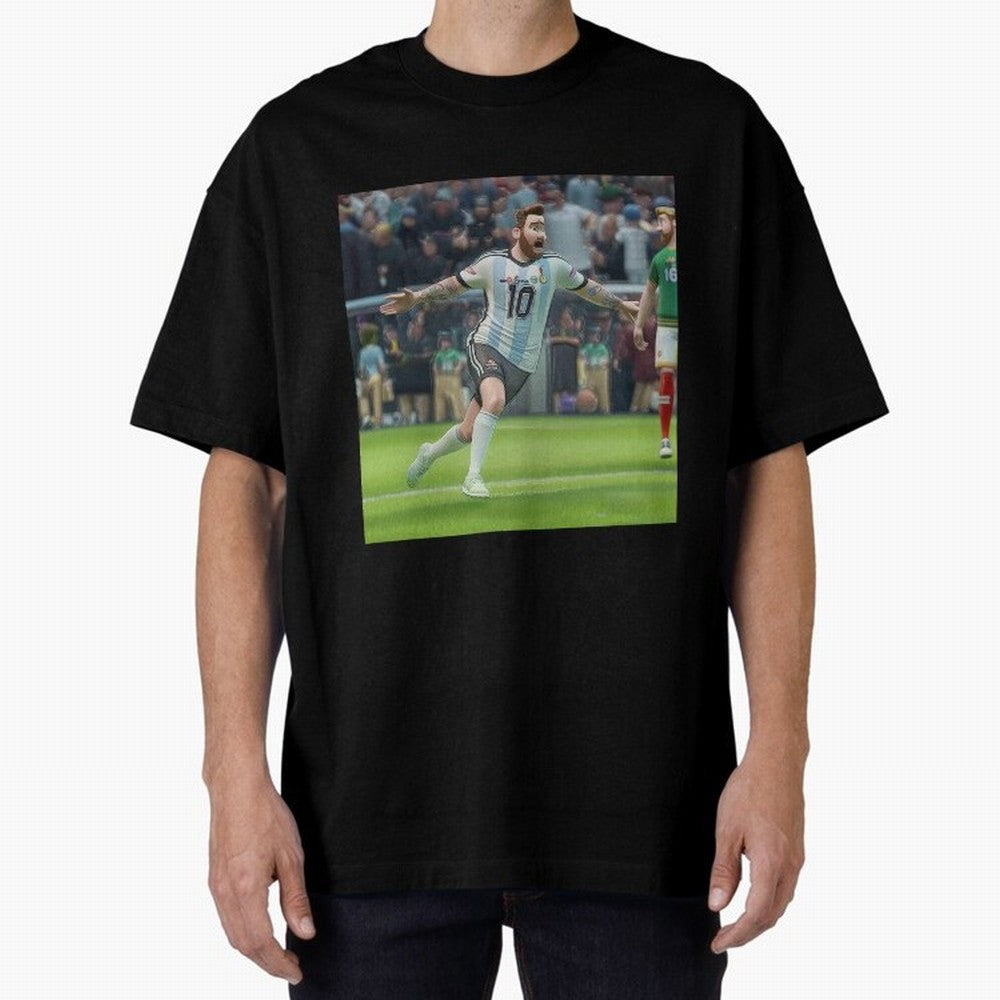 Lionel Messi caricature Classic T-Shirt Support Match Day Hype around FIFA World Cup 2026, Cristiano Ronaldo, Haaland and CR7, England and Germany, Game Day Rituals, Football Legends, Country Pride and the Road to the Final; Built for Supporters