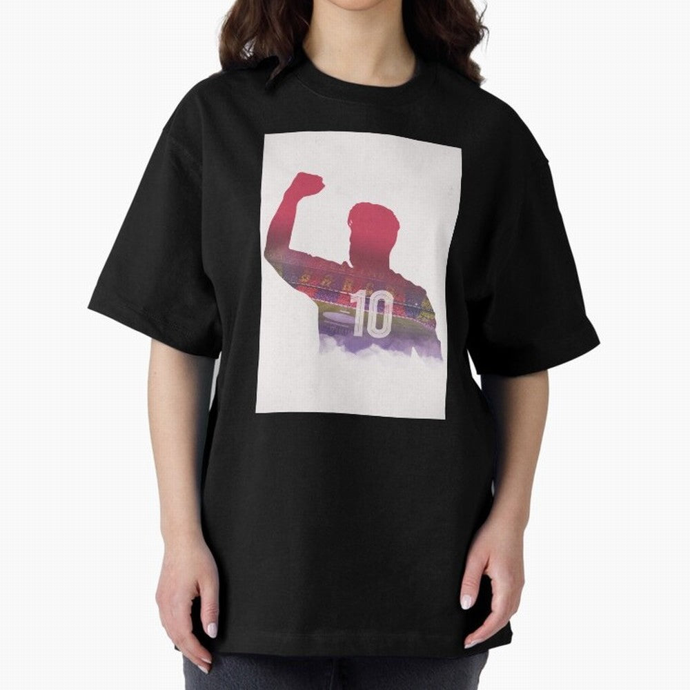 Lionel Messi Artwork Oversized T-Shirt Make Every Kick Count in Global Football Passion for FIFA World Cup 2026, Highlighting Cristiano Ronaldo, Haaland and CR7, England, France and Netherlands, Champion Mindset, Group Stage Buzz, Knockout Tension