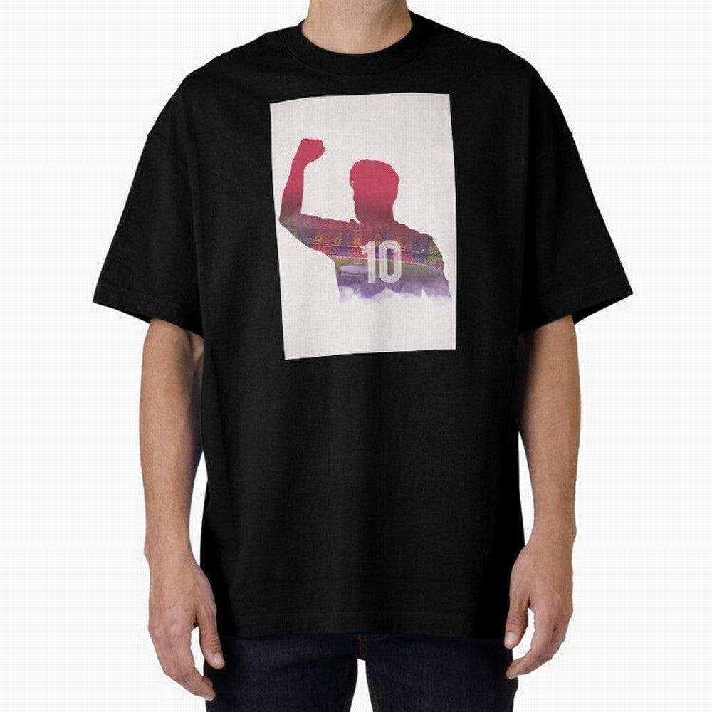 Lionel Messi Artwork Oversized T-Shirt Make Every Kick Count in Global Football Passion for FIFA World Cup 2026, Highlighting Cristiano Ronaldo, Haaland and CR7, England, France and Netherlands, Champion Mindset, Group Stage Buzz, Knockout Tension