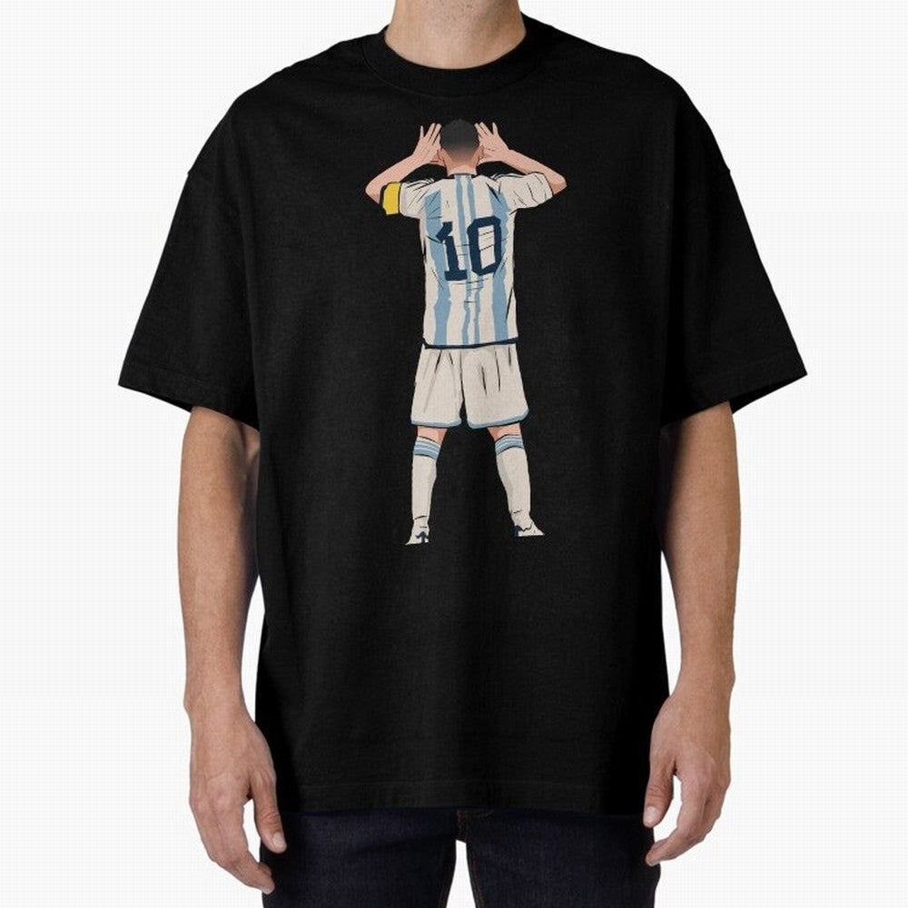 Lionel Messi Oversized T-Shirt Celebrate Global Passion for FIFA World Cup 2026 Group Stage Built around Haaland and Mbappe, Brazil Energy, Football Festival Excitement, Trophy Ambitions, Country Rivalries and Star Player Buzz; Perfect for