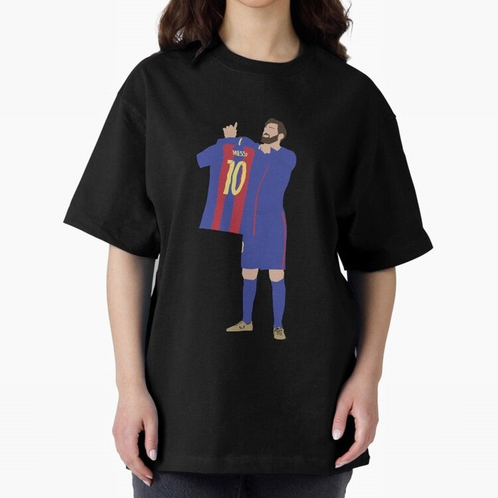 Messi minimalist design Oversized T-Shirt Join the Countdown to FIFA World Cup 2026 USA Canada Mexico with Neymar, Haaland and Cristiano Ronaldo, Brazil, Portugal and Argentina Energy, Classic Soccer Heritage, Championship Pressure, Fan Loyalty and