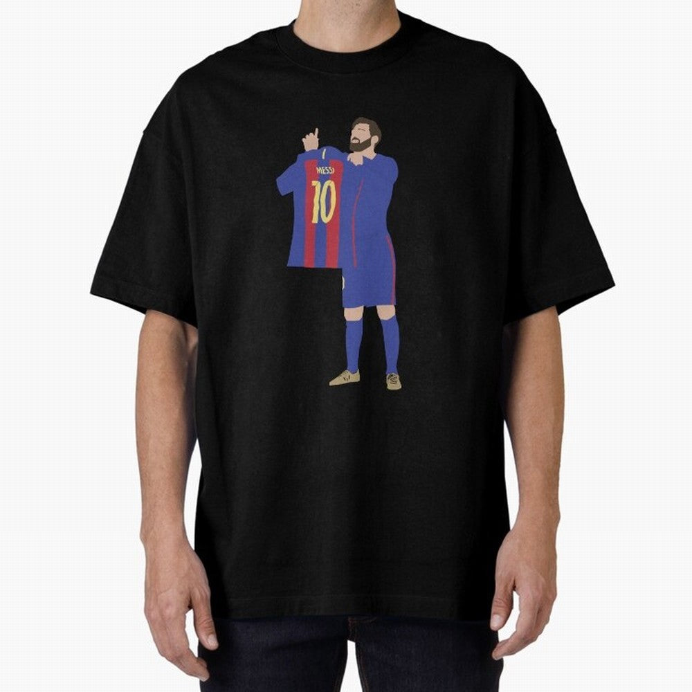 Messi minimalist design Oversized T-Shirt Join the Countdown to FIFA World Cup 2026 USA Canada Mexico with Neymar, Haaland and Cristiano Ronaldo, Brazil, Portugal and Argentina Energy, Classic Soccer Heritage, Championship Pressure, Fan Loyalty and