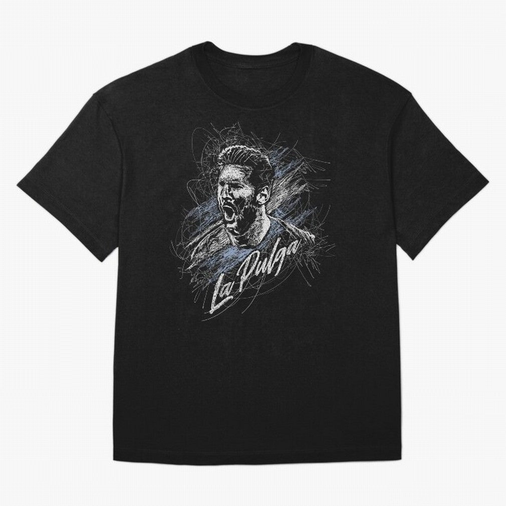 Lionel Messi La Pulga Classic T-Shirt Build FIFA World Cup 2026 Group Stage Spirit, Highlighting Argentina, Neymar, Haaland and Cristiano Ronaldo, Sports Nostalgia, International Competition, Famous Players and Unforgettable Victories; Perfect for