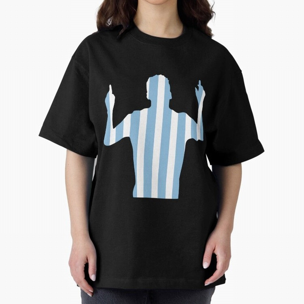 lionel Oversized T-Shirt Bring Stadium Energy to Global Football Passion for FIFA World Cup 2026, Connected to Messi and Cristiano Ronaldo, Brazil, Football Festival Excitement, Trophy Ambitions, Country Rivalries and Star Player Buzz; Made for Die