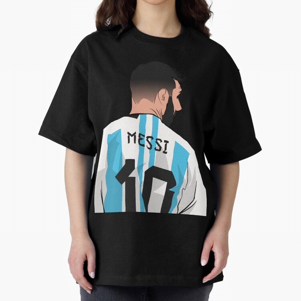 Messi Oversized T-Shirt Join FIFA World Cup 2026 USA Canada Mexico Inspired by Cristiano Ronaldo, France and Portugal Energy, Tournament Hype, Historic Matchups, Family Viewing Parties and Global Sports Pride; Perfect for Fans, Collectors, Family