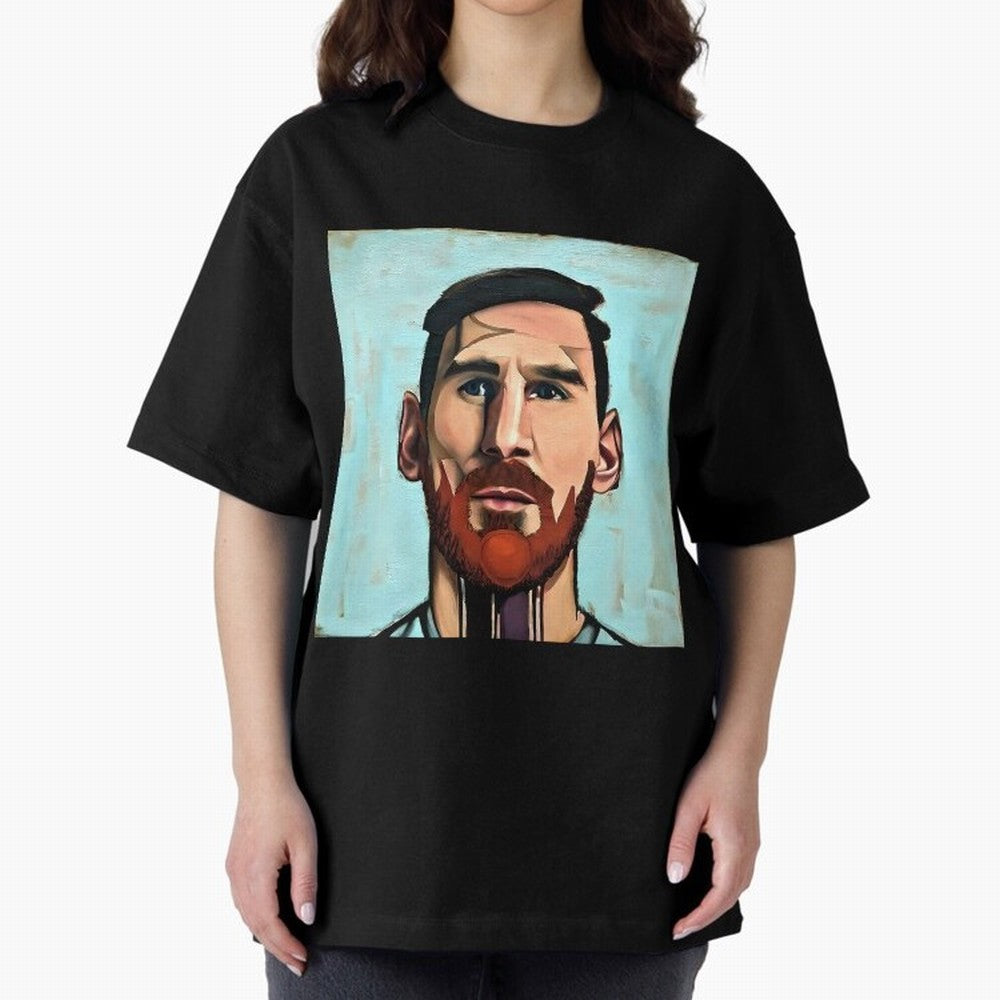cartoon Messi Classic T-Shirt Celebrate Football Heritage in FIFA World Cup 2026 Group Stage for Fans of Messi and Cristiano Ronaldo and Spain, Bringing Football Festival Excitement, Trophy Ambitions, Country Rivalries and Star Player Buzz; Made