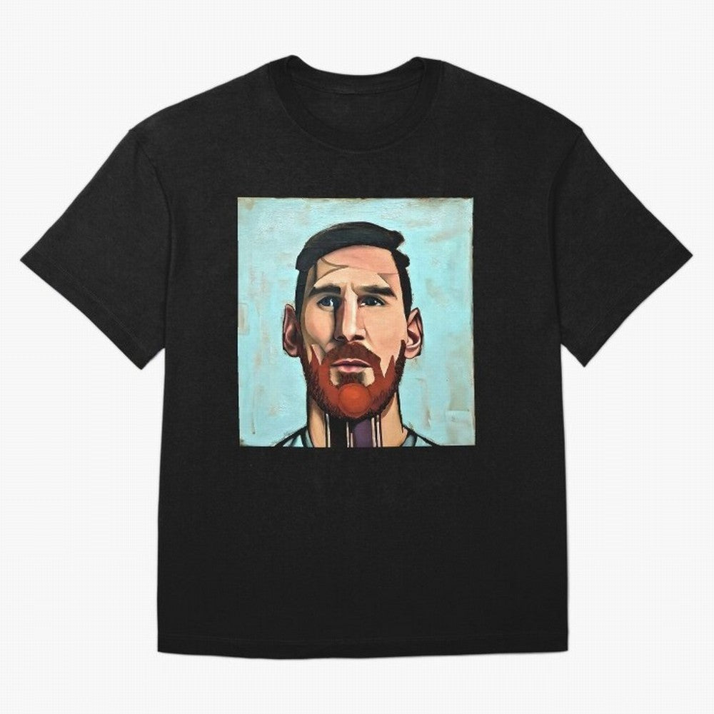 cartoon Messi Classic T-Shirt Celebrate Football Heritage in FIFA World Cup 2026 Group Stage for Fans of Messi and Cristiano Ronaldo and Spain, Bringing Football Festival Excitement, Trophy Ambitions, Country Rivalries and Star Player Buzz; Made