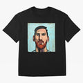 cartoon Messi Classic T-Shirt Celebrate Football Heritage in FIFA World Cup 2026 Group Stage for Fans of Messi and Cristiano Ronaldo and Spain, Bringing Football Festival Excitement, Trophy Ambitions, Country Rivalries and Star Player Buzz; Made
