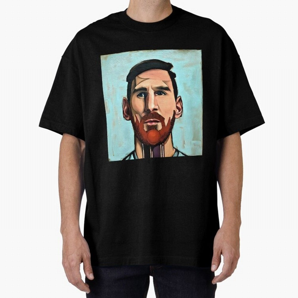 cartoon Messi Classic T-Shirt Celebrate Football Heritage in FIFA World Cup 2026 Group Stage for Fans of Messi and Cristiano Ronaldo and Spain, Bringing Football Festival Excitement, Trophy Ambitions, Country Rivalries and Star Player Buzz; Made