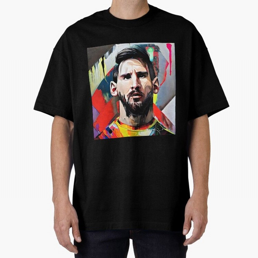 Billboard with Messi Boxy T-Shirt Show Passion for the Stars of FIFA World Cup 2026 USA Canada Mexico Made for Messi, England Energy, Champion Mindset, Group Stage Buzz, Knockout Tension and Passionate Fan Culture; Perfect for People Who Love