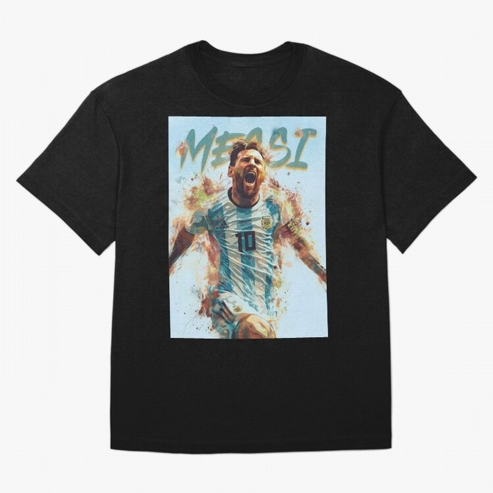 MiaMessi Premium Oversized T-Shirt Share the Excitement of FIFA World Cup 2026 Spirit, with Spain, Haaland and Mbappe, Goal Celebration Energy, Supporter Heritage, Football Icons and Worldwide Tournament Joy; Ideal for Football Dads, Football Moms,