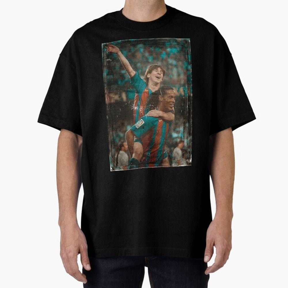 Messi and Ronaldinho Vintage Classic T-Shirt Carry the Dream of FIFA World Cup 2026 Group Stage Capturing Haaland and Mbappe, Argentina Energy, Champion Mindset, Group Stage Buzz, Knockout Tension and Passionate Fan Culture; Ideal for Football