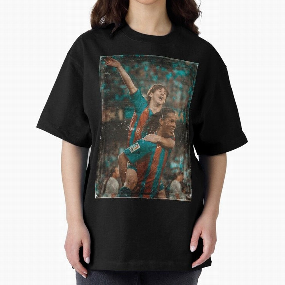 Messi and Ronaldinho Vintage Classic T-Shirt Carry the Dream of FIFA World Cup 2026 Group Stage Capturing Haaland and Mbappe, Argentina Energy, Champion Mindset, Group Stage Buzz, Knockout Tension and Passionate Fan Culture; Ideal for Football