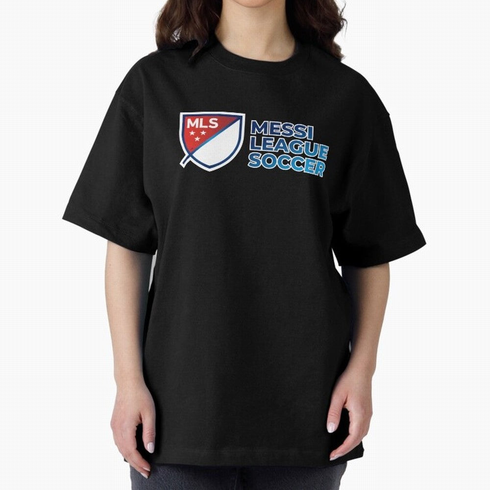 MLS Messi League Soccer Oversized T-Shirt Celebrate Every Goal in FIFA World Cup 2026 USA Canada Mexico Spirit, Inspired by Argentina and Brazil, Mbappe, Football History, Final Match Energy, Crowd Noise and Once in a Lifetime Moments; Great for