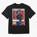 Lionel Messi 2009 UCL Barcelona Poster Oversized T-Shirt Bring Home Match Day Hype around FIFA World Cup 2026 Group Stage, Mbappe and Neymar, Brazil, Portugal and Argentina, Stadium Memories, Football Loyalty, International Chants and Championship