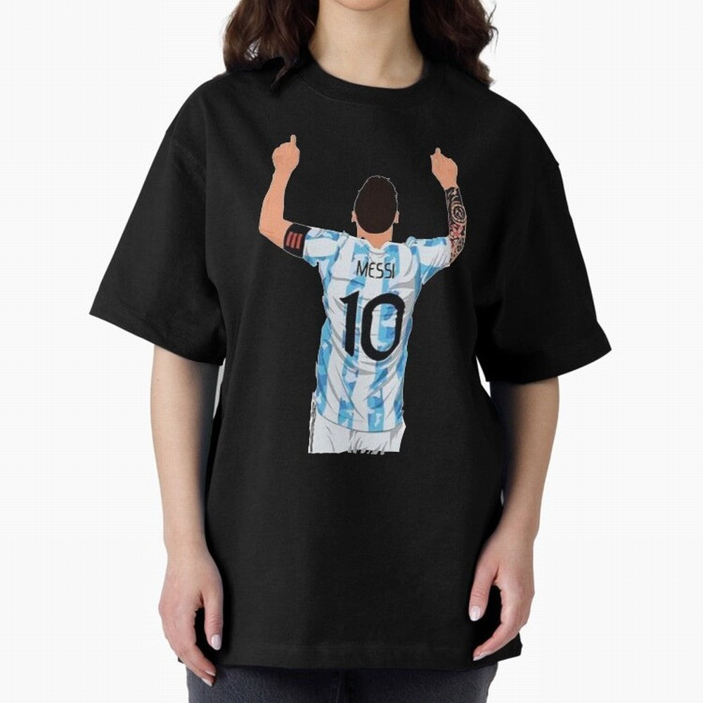 Lionel Messi Oversized T-Shirt Support Iconic Players in Global Football Passion for FIFA World Cup 2026 Group Stage, Capturing Neymar, Haaland and Cristiano Ronaldo, Netherlands, Global Supporter Spirit, Legendary Goals, National Colors and