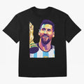 Messi wpap pop art Classic T-Shirt Back Your Heroes with the FIFA World Cup 2026 Journey through Messi, Neymar and Mbappe Highlights, Netherlands Pride, Supporter Pride, Iconic Celebrations, Legendary Names and Global Match Day Energy; Ideal for