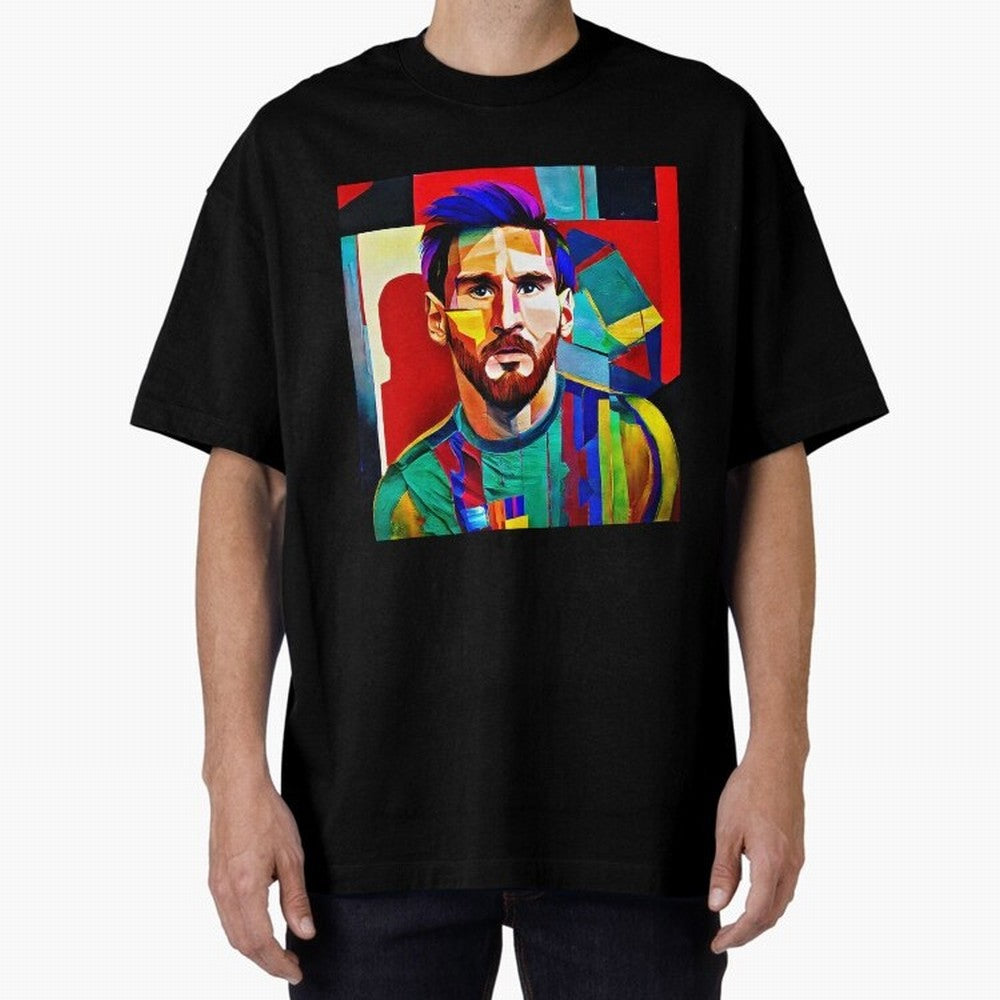 digital image of Messi Oversized T-Shirt Celebrate Unforgettable Nights in the FIFA World Cup 2026 Group Stage Journey through Mbappe and Neymar Highlights, Argentina, France and Brazil Pride, Classic Soccer Heritage, Championship Pressure, Fan