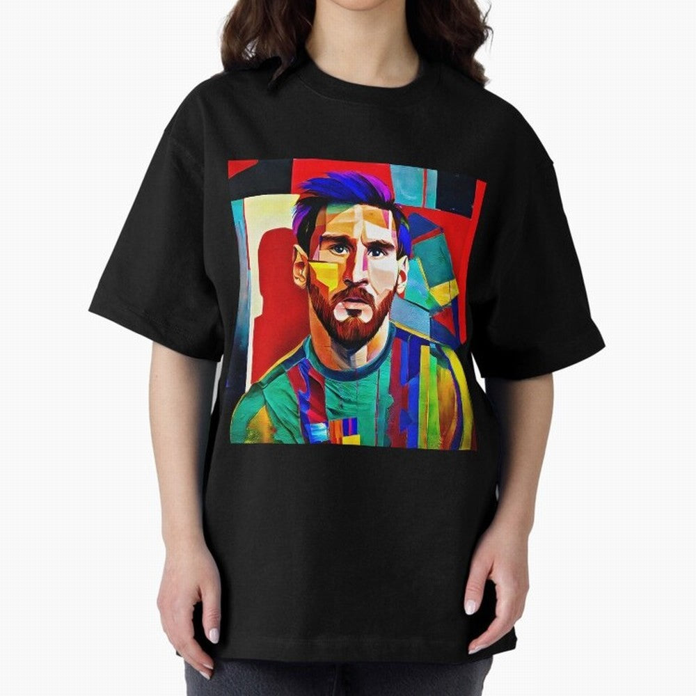 digital image of Messi Oversized T-Shirt Celebrate Unforgettable Nights in the FIFA World Cup 2026 Group Stage Journey through Mbappe and Neymar Highlights, Argentina, France and Brazil Pride, Classic Soccer Heritage, Championship Pressure, Fan