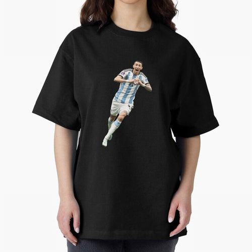 Angel Di Maria Oversized T-Shirt Feel the Heartbeat of Match Day Hype around FIFA World Cup 2026 USA Canada Mexico, Neymar, England and Germany, Football Passion, Legendary Performances, Festival Vibes and Supporter Community; Ideal for Fans Who