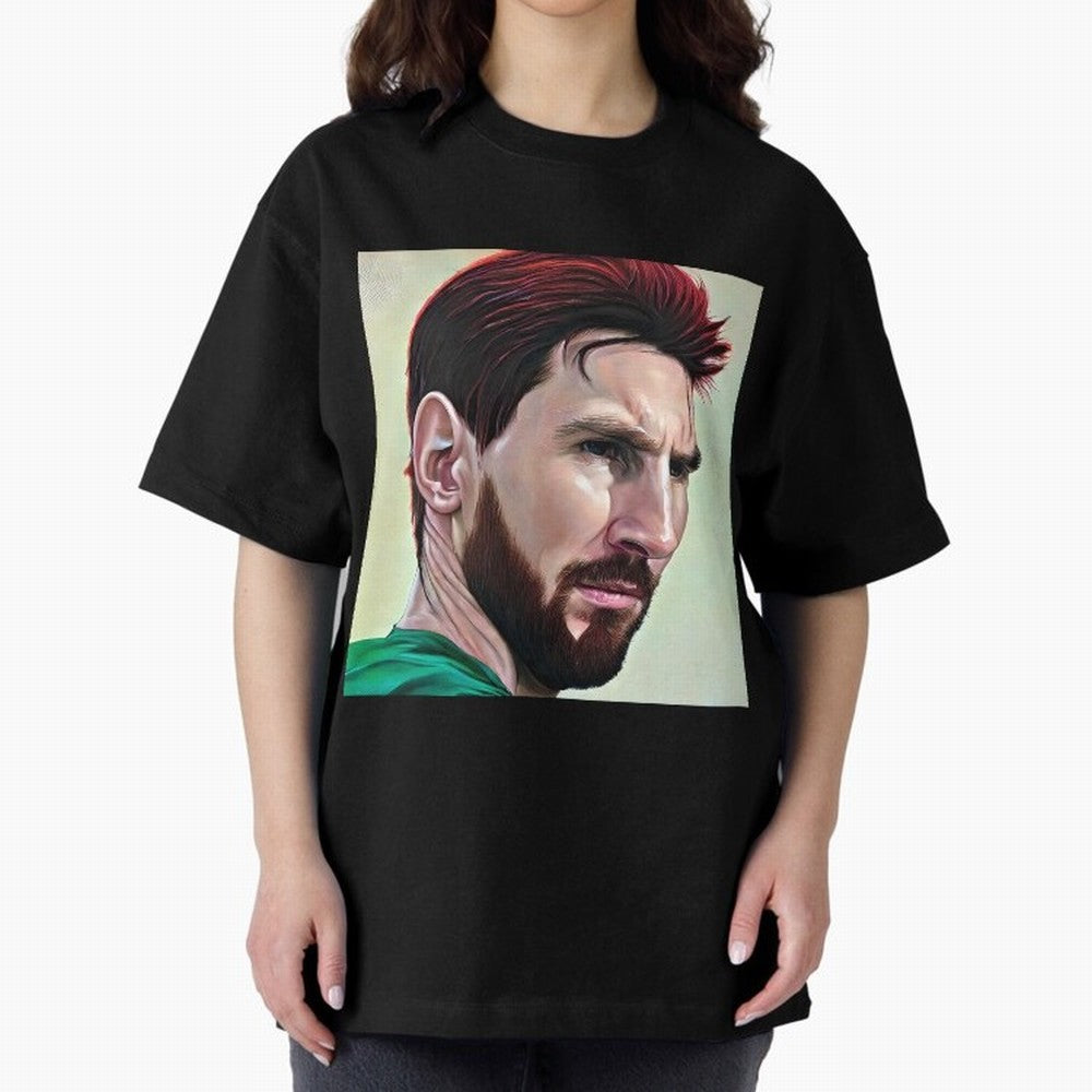 Painterly Messi Classic T-Shirt Make Memories around FIFA World Cup 2026 Group Stage for Fans of Messi and Cristiano Ronaldo and Argentina, France and Brazil, Bringing Football Festival Excitement, Trophy Ambitions, Country Rivalries and Star