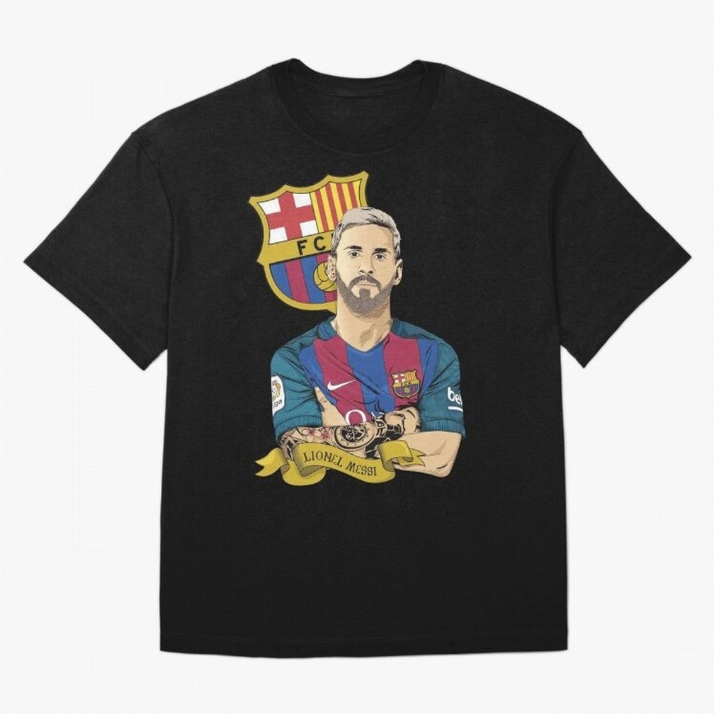 Lionel Messi (Barcelona) artwork Classic T-Shirt Embrace Global Football Passion for FIFA World Cup 2026 USA Canada Mexico, Capturing Messi, Neymar and Mbappe, Brazil, Portugal and Argentina, Champion Mindset, Group Stage Buzz, Knockout Tension and