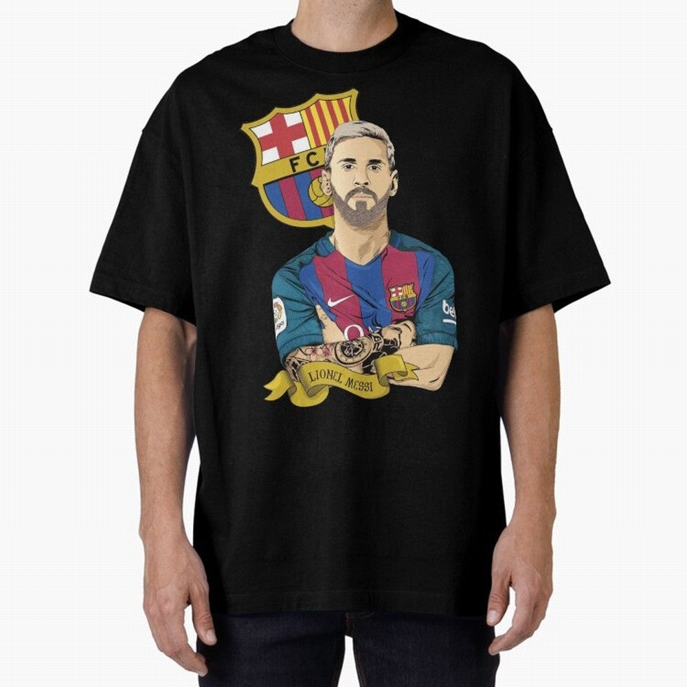 Lionel Messi (Barcelona) artwork Classic T-Shirt Embrace Global Football Passion for FIFA World Cup 2026 USA Canada Mexico, Capturing Messi, Neymar and Mbappe, Brazil, Portugal and Argentina, Champion Mindset, Group Stage Buzz, Knockout Tension and