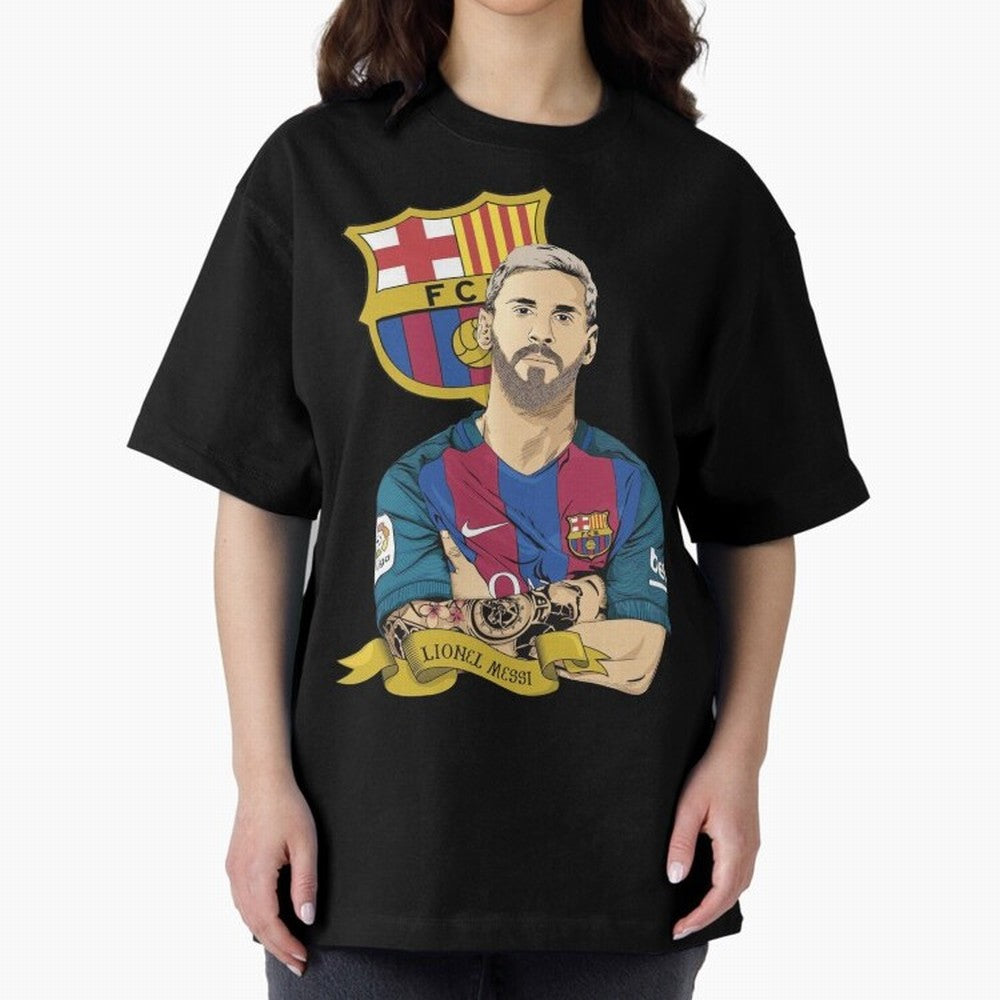 Lionel Messi (Barcelona) artwork Classic T-Shirt Embrace Global Football Passion for FIFA World Cup 2026 USA Canada Mexico, Capturing Messi, Neymar and Mbappe, Brazil, Portugal and Argentina, Champion Mindset, Group Stage Buzz, Knockout Tension and