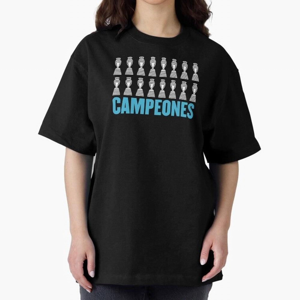 Campeones! Classic T-Shirt Bring Global Tournament Vibes to Global Football Passion for FIFA World Cup 2026, Made for CR7, Brazil, Supporter Pride, Iconic Celebrations, Legendary Names and Global Match Day Energy; Ideal for Football Dads, Football
