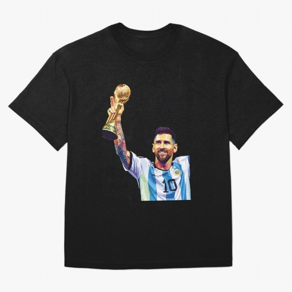 Messi wpap pop art Oversized T-Shirt Upgrade Match Day Hype around FIFA World Cup 2026 Group Stage, Mbappe, Argentina, France and Brazil, Supporter Pride, Iconic Celebrations, Legendary Names and Global Match Day Energy; Ideal for Fans Who Follow
