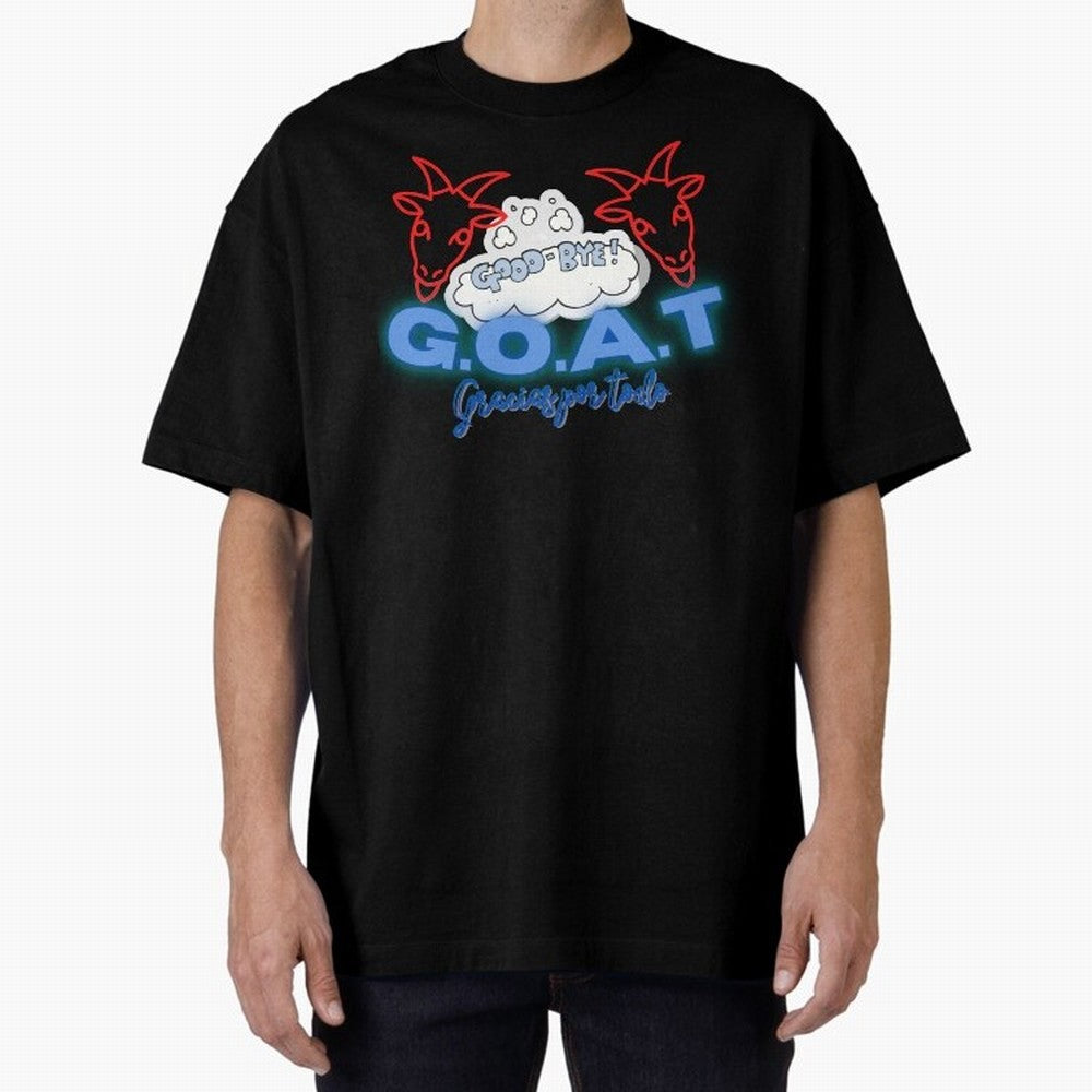 Lionel Messi THANKS GOAT Shirt Oversized T-Shirt Bring Trophy Dreams to Match Day Hype around FIFA World Cup 2026 Group Stage, Messi, Neymar and Mbappe, Portugal, Spain and Germany, Tournament Hype, Historic Matchups, Family Viewing Parties and