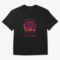Luggage Barcelona Oversized T-Shirt Celebrate Unforgettable Nights in Global Football Passion for FIFA World Cup 2026 USA Canada Mexico, Driven by Neymar, Haaland and Cristiano Ronaldo, Argentina, France and Brazil, Football Festival Excitement,