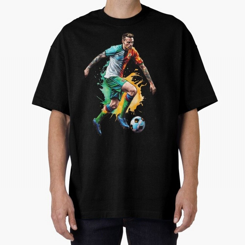 Football Soccer Art Classic T-Shirt Show Up for the Glory of FIFA World Cup 2026 USA Canada Mexico Connected to Messi, Neymar and Mbappe, Spain and Netherlands Energy, Classic Soccer Heritage, Championship Pressure, Fan Loyalty and International