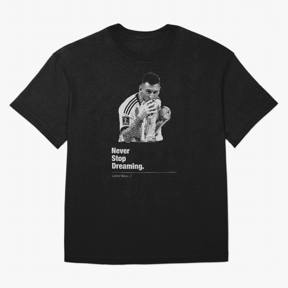 Never Stop Dreaming Classic T-Shirt Bring Bold Fan Energy to Global Football Passion for FIFA World Cup 2026 USA Canada Mexico, Made for Mbappe and Neymar, Spain, Classic Soccer Heritage, Championship Pressure, Fan Loyalty and International Pride;
