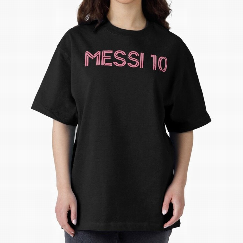 Messi Inter Miami Oversized T-Shirt Back Your Heroes with FIFA World Cup 2026 Group Stage for Fans of CR7 and Argentina, Bringing Stadium Memories, Football Loyalty, International Chants and Championship Tradition; Great for Supporters Who Love