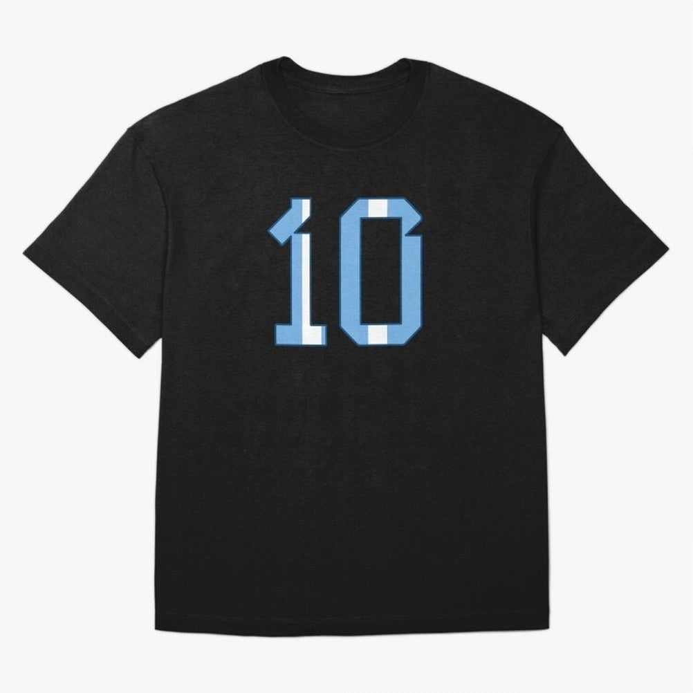 10 - Lionel Messi - Argentina Colours Classic T-Shirt Show Support during Global Football Passion for FIFA World Cup 2026 Group Stage, Made for Haaland and Mbappe, Spain and Netherlands, Global Supporter Spirit, Legendary Goals, National Colors and