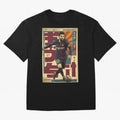 Retro 70's Japanese Messi Oversized T-Shirt Enjoy the Biggest Football Party of FIFA World Cup 2026 for Fans of Messi and Cristiano Ronaldo and Netherlands, Bringing Football Passion, Legendary Performances, Festival Vibes and Supporter Community;