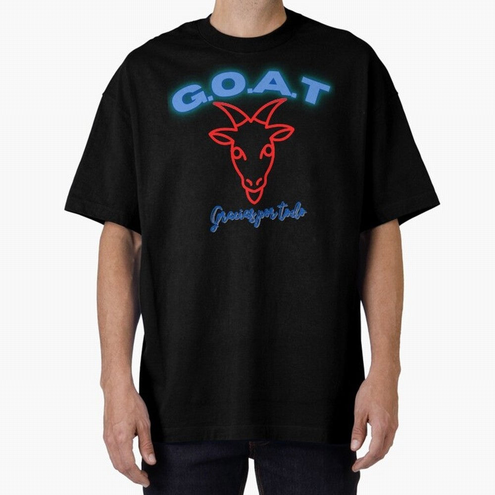 Lionel Messi THANKS GOAT Shirt Oversized T-Shirt Remember FIFA World Cup 2026 USA Canada Mexico Celebrating Haaland and Mbappe, France and Portugal Energy, Sports Nostalgia, International Competition, Famous Players and Unforgettable Victories;