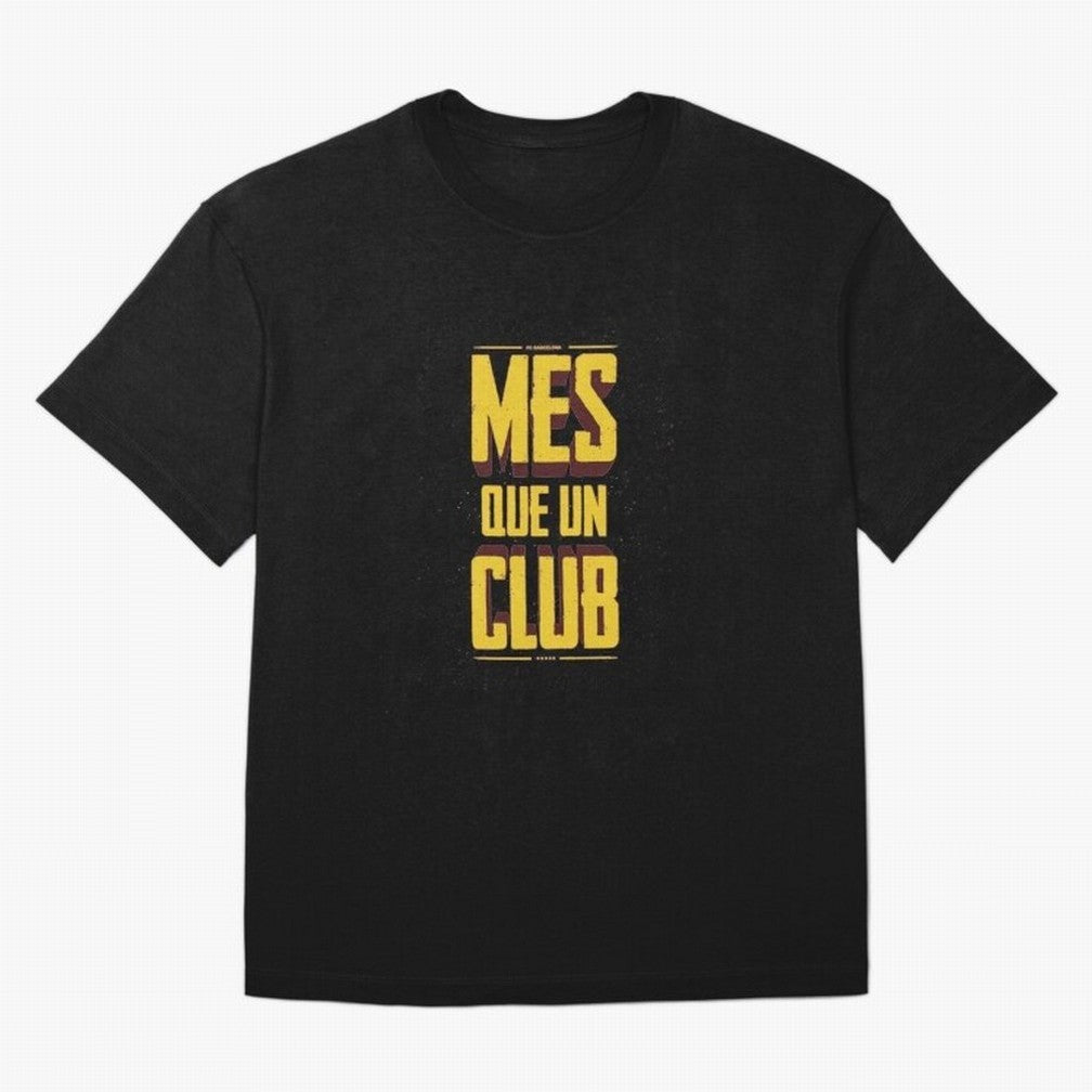 MES QUE UN CLUB Classic T-Shirt Turn Football Passion into FIFA World Cup 2026 Spirit, Inspired by Netherlands, Messi, CR7 and Mbappe, Match Day Excitement, Supporter Culture, Golden Goals and Global Football Passion; Ideal for Football Dads,