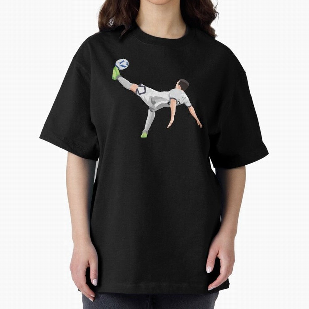 Messi Bicycle Kick Oversized T-Shirt Celebrate the Road through FIFA World Cup 2026 Group Stage for Fans of CR7 and Messi and Argentina, Bringing Fan Favorite Moments, National Team Passion, Big Match Drama and Soccer History; Made for Collectors
