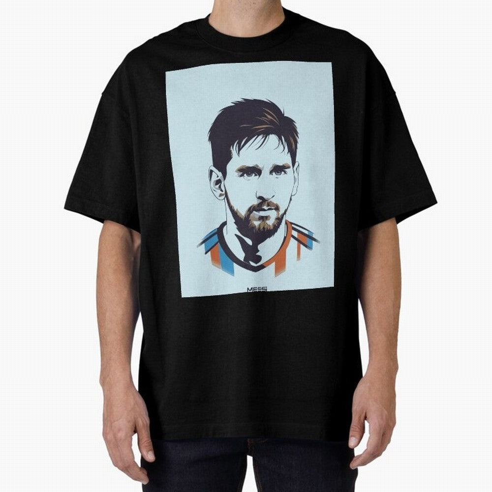 Messi Pop Art Portrait Classic T-Shirt Bring Global Football Passion for FIFA World Cup 2026, Made for Haaland, Argentina and Brazil, Stadium Chants, National Pride, Trophy Dreams and Unforgettable Football Memories; Perfect for Supporters Who Want
