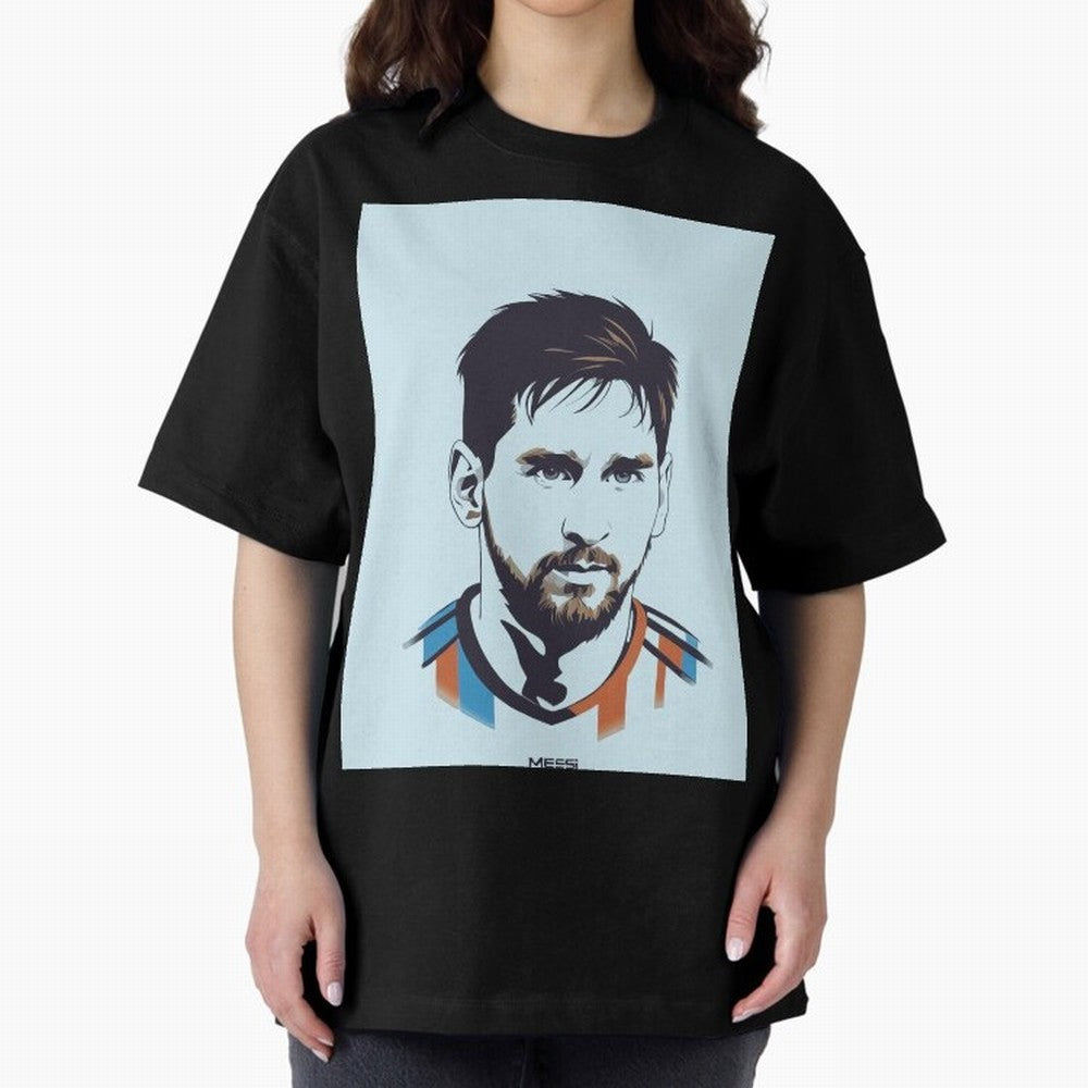 Messi Pop Art Portrait Classic T-Shirt Bring Global Football Passion for FIFA World Cup 2026, Made for Haaland, Argentina and Brazil, Stadium Chants, National Pride, Trophy Dreams and Unforgettable Football Memories; Perfect for Supporters Who Want