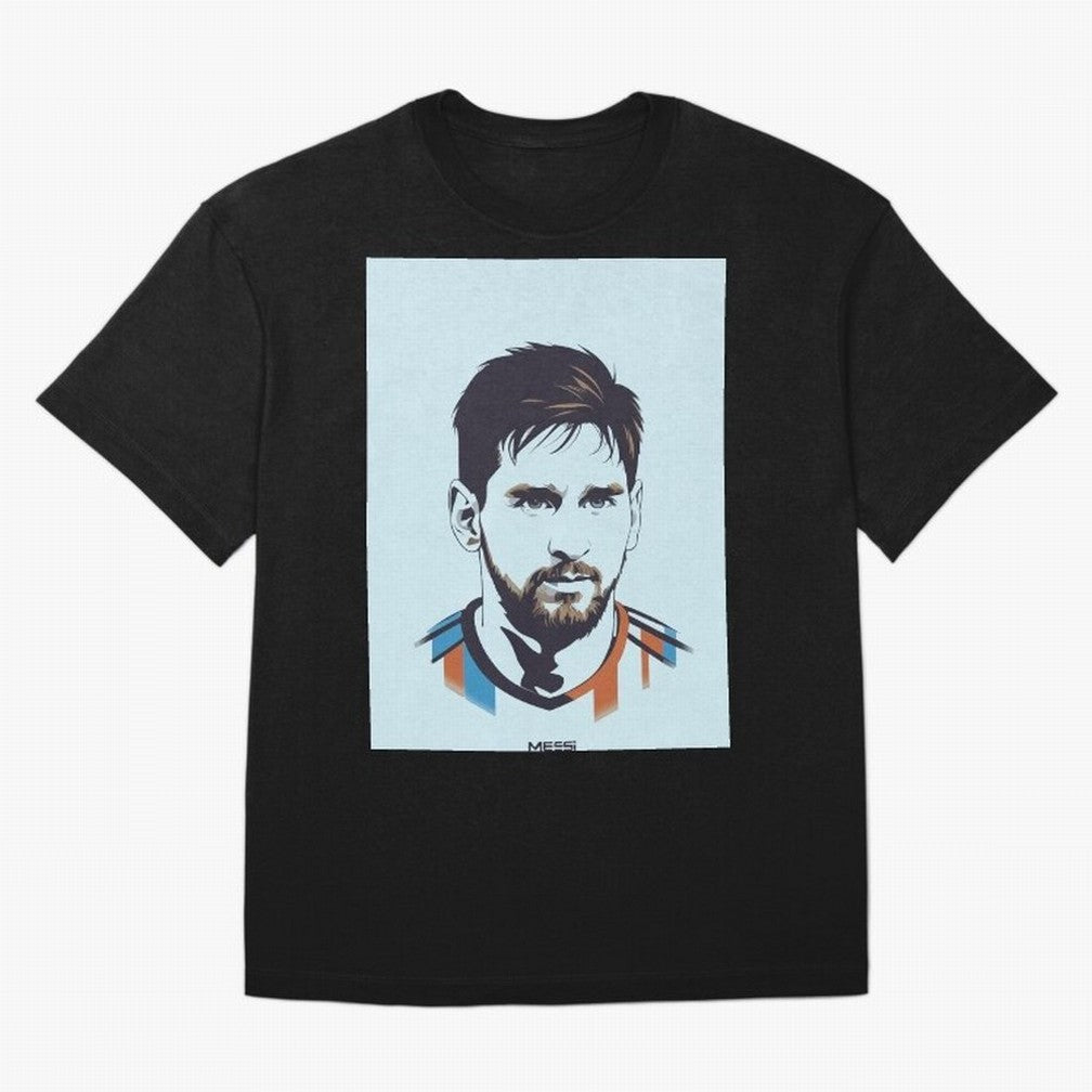 Messi Pop Art Portrait Classic T-Shirt Bring Global Football Passion for FIFA World Cup 2026, Made for Haaland, Argentina and Brazil, Stadium Chants, National Pride, Trophy Dreams and Unforgettable Football Memories; Perfect for Supporters Who Want
