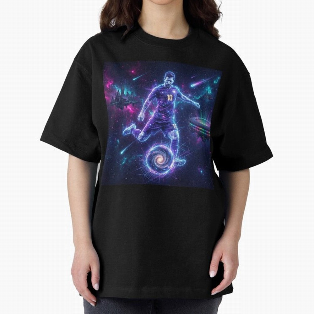 Lionel Messi The Eternal GOAT Of Another Galaxy - (Version 3) Classic T-Shirt Relive Global Football Passion for FIFA World Cup 2026 Group Stage, Connected to Cristiano Ronaldo, Haaland and CR7, France, Retro Football Energy, Iconic Rivalries,