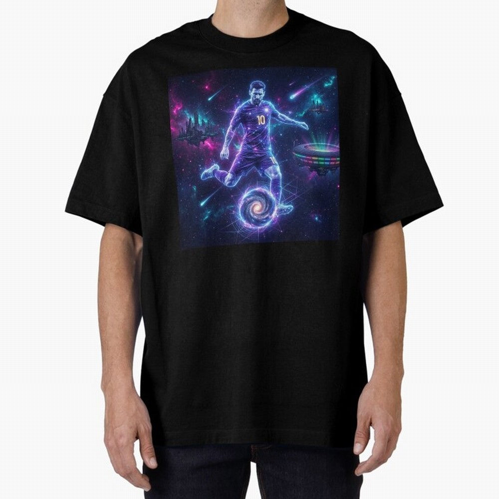 Lionel Messi The Eternal GOAT Of Another Galaxy - (Version 3) Classic T-Shirt Relive Global Football Passion for FIFA World Cup 2026 Group Stage, Connected to Cristiano Ronaldo, Haaland and CR7, France, Retro Football Energy, Iconic Rivalries,