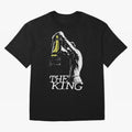 Messi Pop Art Portrait Oversized T-Shirt Honor the Football Icons of Global Football Passion for FIFA World Cup 2026 Group Stage, with Messi, Brazil, Portugal and Argentina, Vintage Soccer Flavor, Modern Football Stars, National Flags and Final