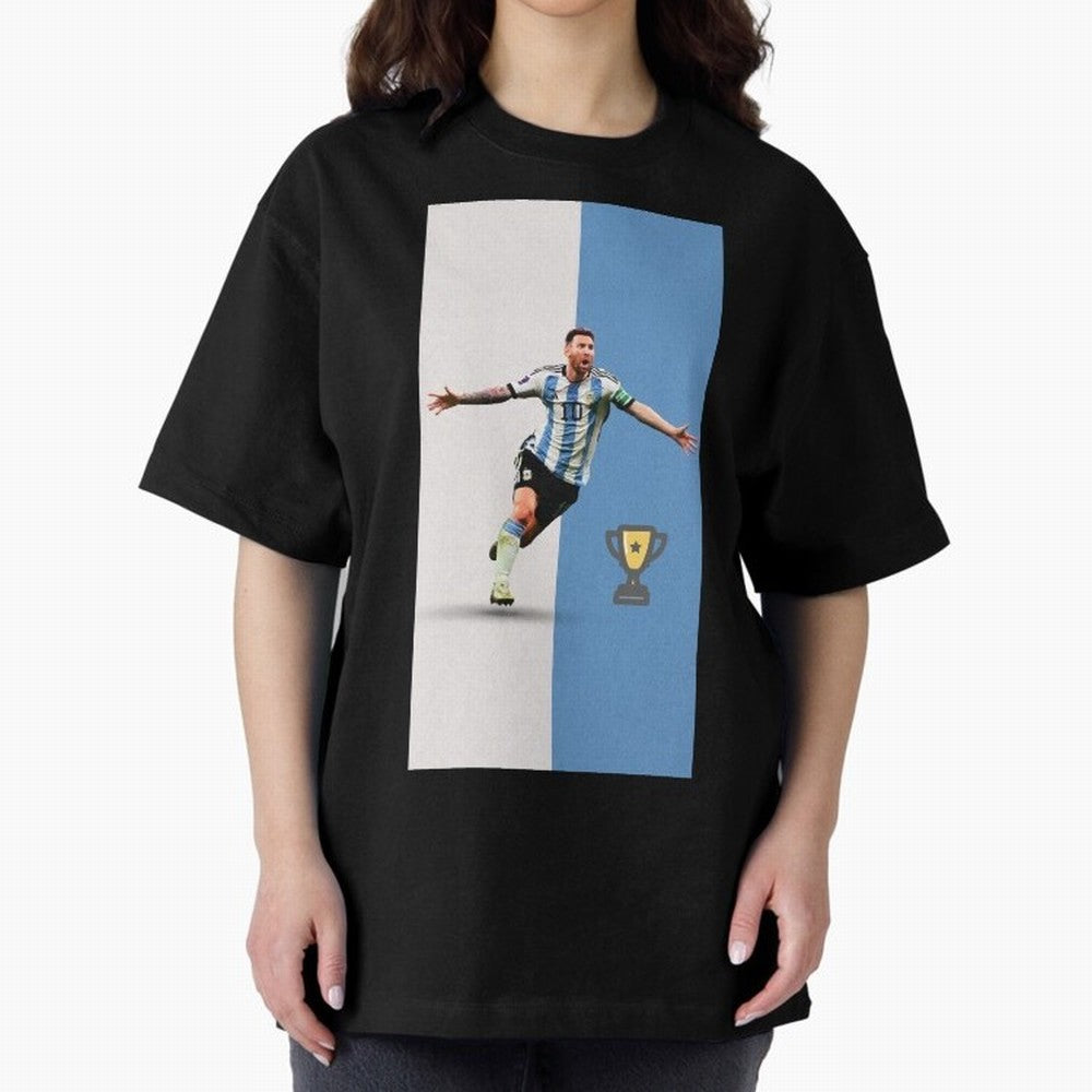 World Cup /Lional Messi/football, soccer Oversized T-Shirt Capture FIFA World Cup 2026 for Fans of Messi, Neymar and Mbappe and Netherlands, Bringing Soccer Culture, Superstar Moments, National Team Dreams and Competitive Fire; Ideal for Fans Who