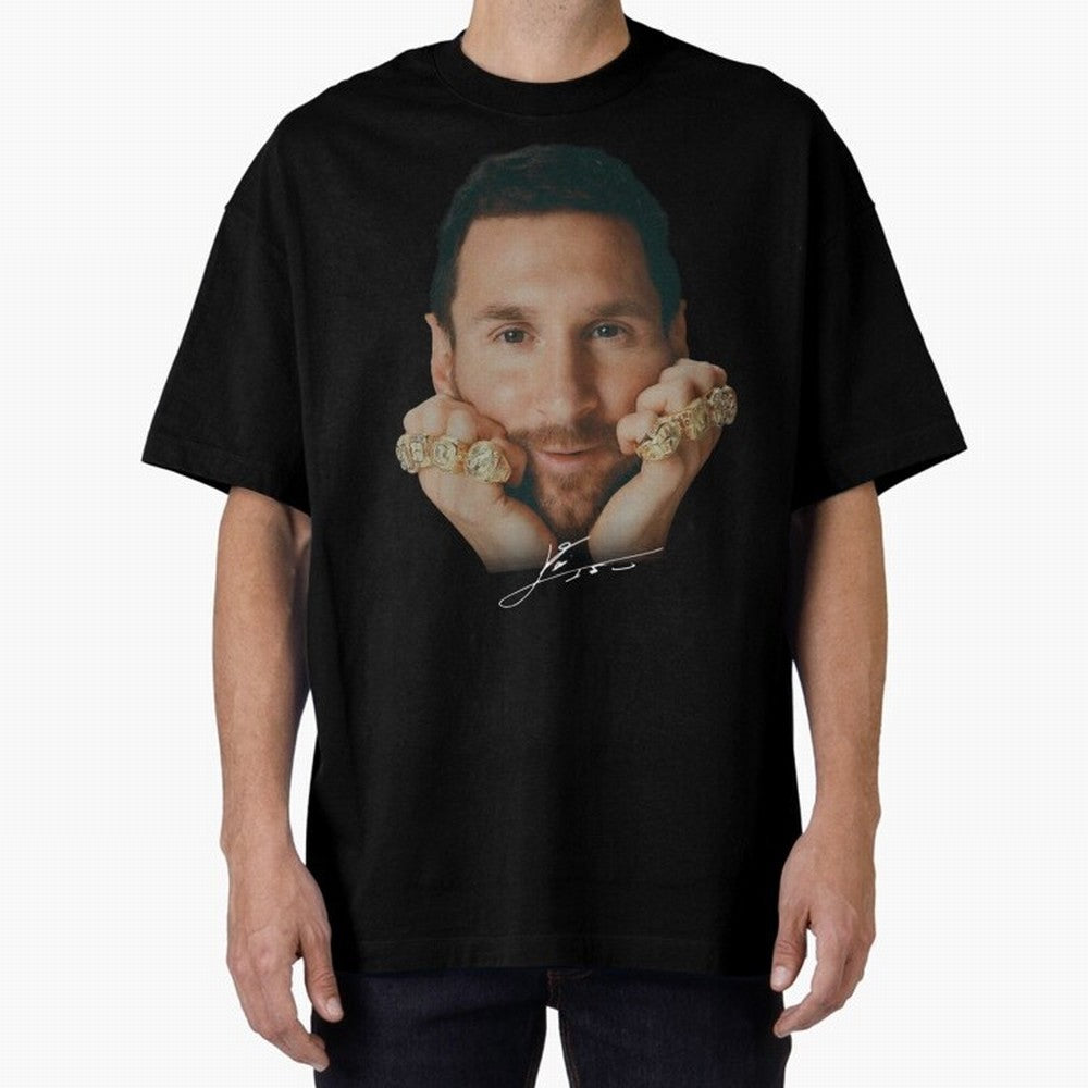 Lionel Messi 8 Ballon d'Or Gold Rings Classic T-Shirt Carry the Colors and Pride of Match Day Hype around FIFA World Cup 2026 Group Stage, Messi, CR7 and Mbappe, Brazil, Match Day Excitement, Supporter Culture, Golden Goals and Global Football